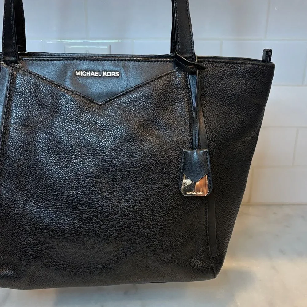 Michael Kors Bag Purse Handbag Leather Whitney Large Pebbled Tote Bag Pocketbook
